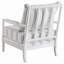 Chaise d'appoint rembourrée à rayures