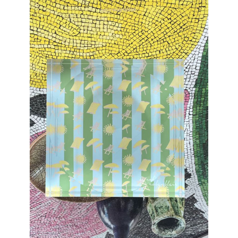Seashore Mint, Green/Blue/Yellow