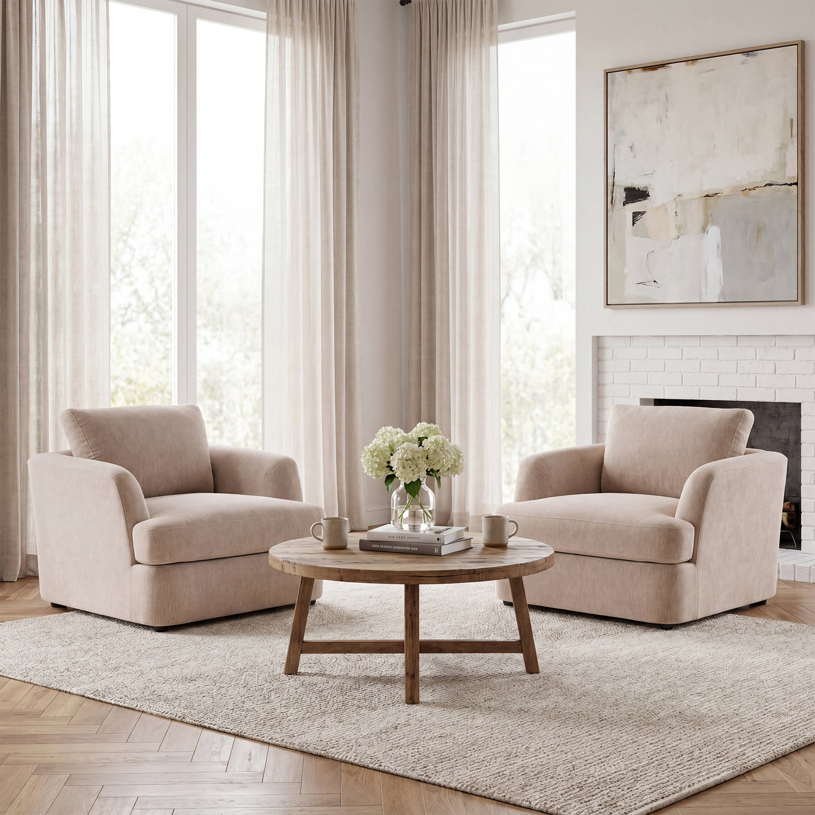Alameda Velvet Armchair, Sandstone Velvet