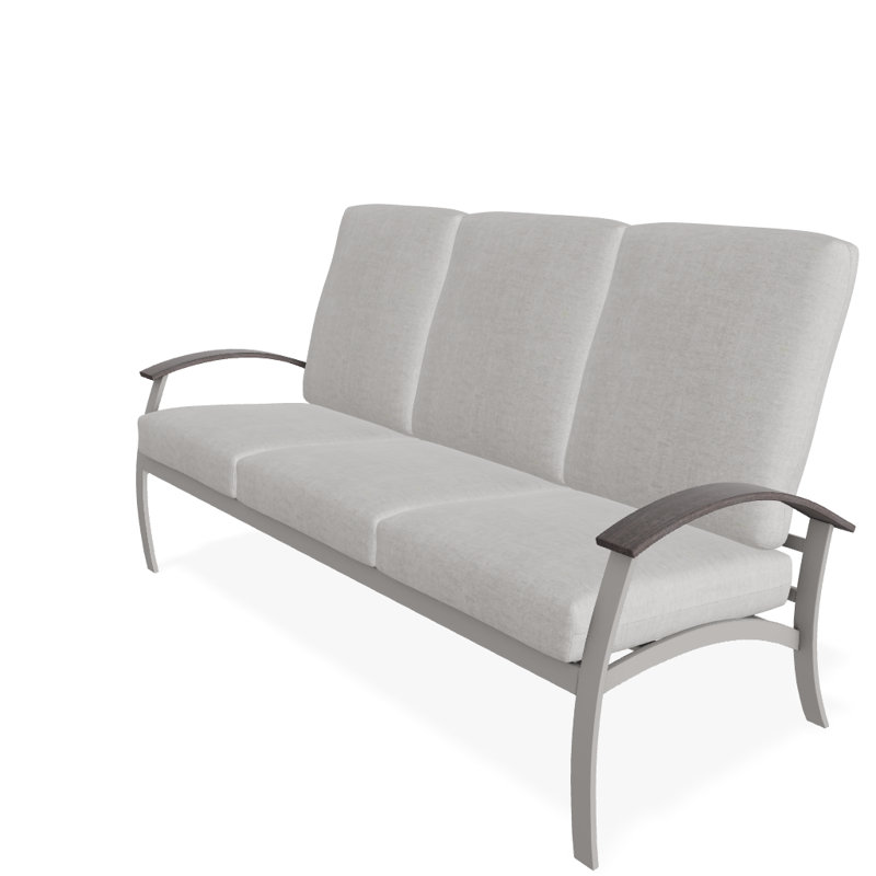 Canapé d'extérieur avec coussins Sunbrella Hoffstetter, Sunbrella® en soie nolisée