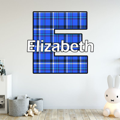 Décalcomanie murale nom personnalisé pour chambre lumberjack