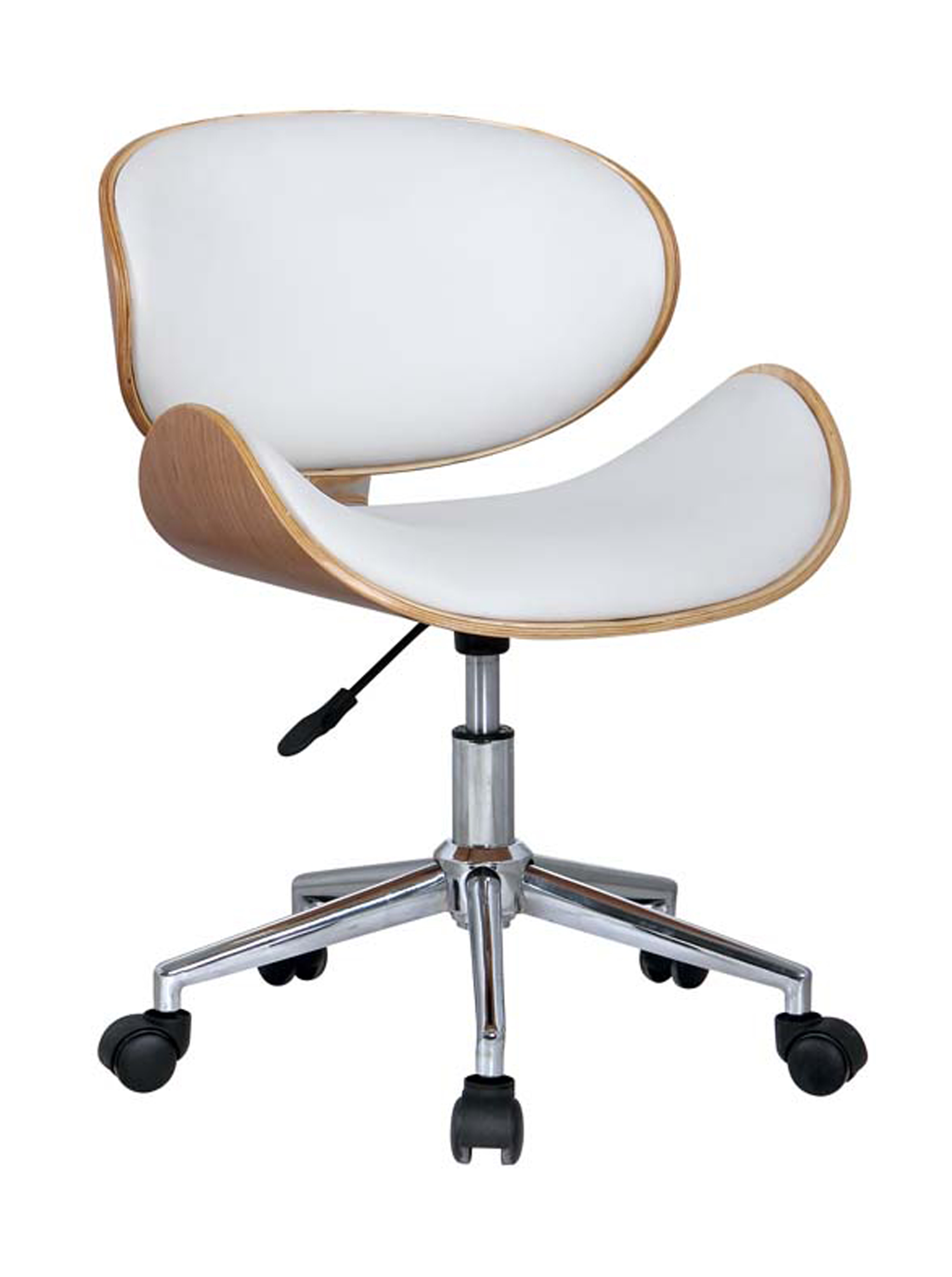 Kaycee Mid Back Task Chair Orren Ellis Upholstery Color: White