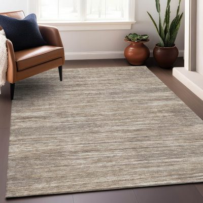 Premium Machine Washable Prisco Taupe Rug