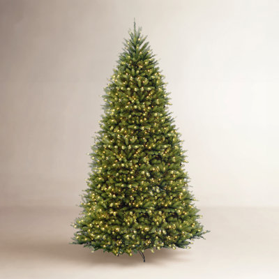 10' Hinged Green Artificial Christmas Tree with 1500 Clear Lights
