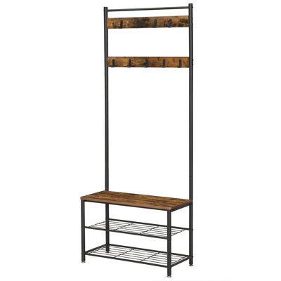 Abingdon Hall Tree 70cm Wide with Bench and Shoe Storage