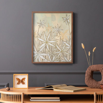 «Starburst Bloom II», reproduction encadrée en bois massif