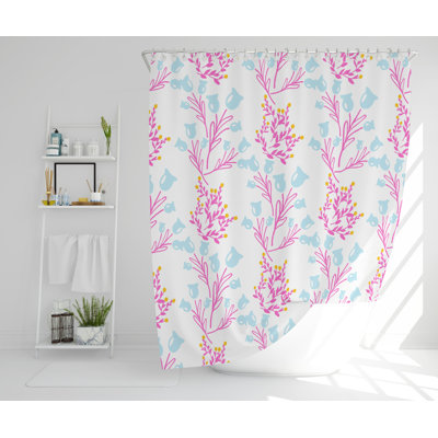 Pelton Polyester Shower Curtain Set