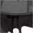 Aluminum Metal Melting Drip Side End Accent Table with Glass Tabletop-1659086895