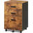 Braxx 16.2'' Wide 3 Drawer Mobile File Cabinet, Filing Cabinet With Full-Extension Drawers & 360° Lockable Casters – Fits Letter/A4-1966786669