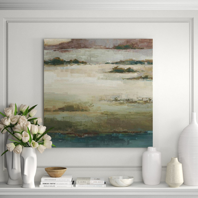 Australian Plain Print by Sara Brown, Knife Gel, 54" H x 54" W