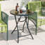Nefeteria Round Metal Folding Outdoor Bistro Table , 59cm cm W 59cm cm D