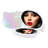 Hello Kitty Kawaii Lighted Compact Mirror for Purses with 2X Magnification and Soft Touch Switch