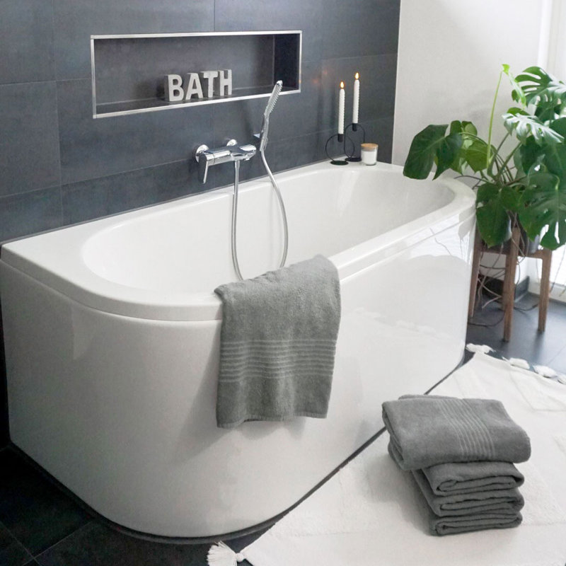 Lightweight Bath Sheet, Grey