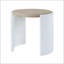 Table de bout en chêne et blanc