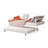 Ham Daybed With Pull Out Trundle, Silver Slatted Open Metal Frame-111577745