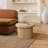 Crystopher Natural Wood Fluted Round Coffee Table-2058719733