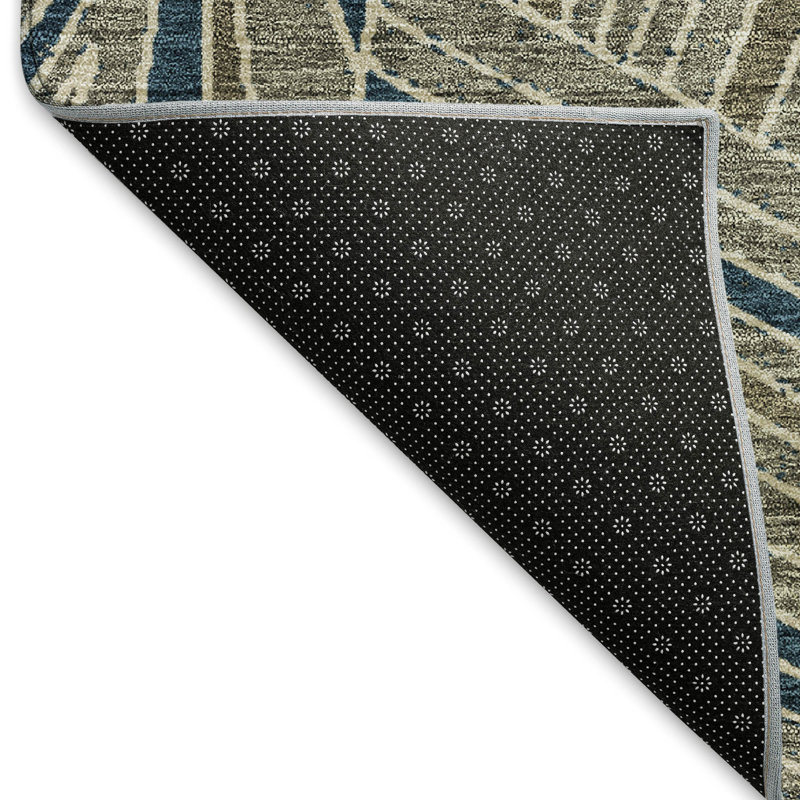 Premium Machine Washable Prisco Taupe Rug, Rectangle 10' x 14'