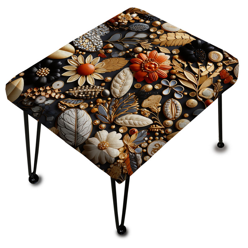 Repose-pieds noir Boho Chic I - Boho