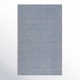 Caron Striped Handmade Area Rug in Light Blue/Cream