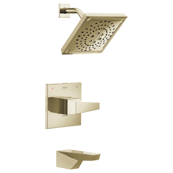 Garniture de douche et de baignoire moniteur 14 Series, Nickel poli