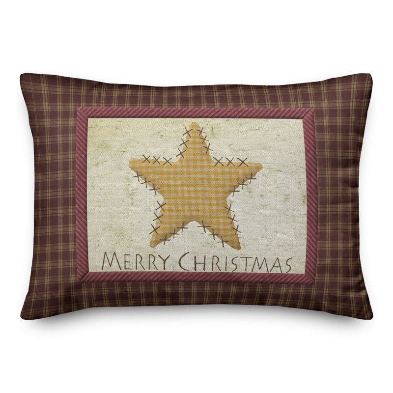  Coussin Merry Christmas, Housse de coussin seulement - sans coussin