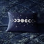 Literie en velours bleu marine luxueux pour lit simple / simple TG - rembourrage, rembourrage d'édredon en diamant et taie d'oreiller, coussin