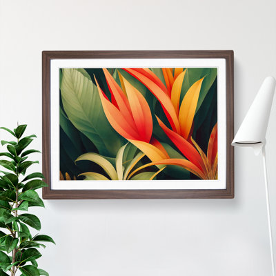 Evolving Tropical Flowers - Framed Print
