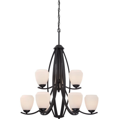 Lustre à niveaux ombrés 9 lumières Plaistow