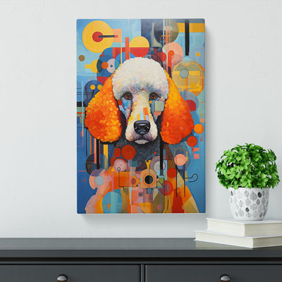 Poodle Constructivism - Wrapped Canvas