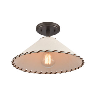 Marion Parchment Semi Flush Mount