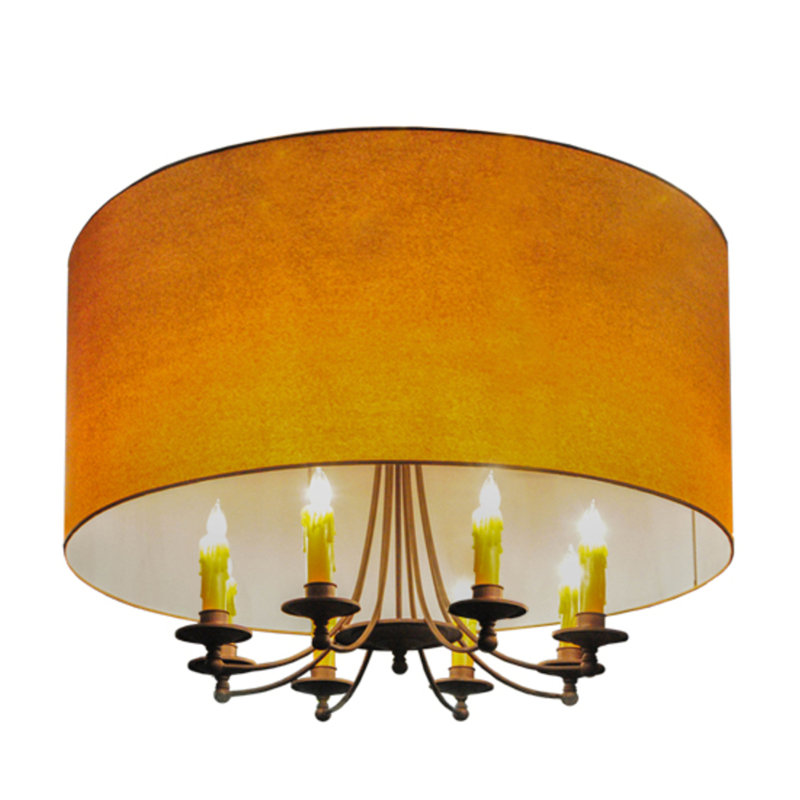 Abishanth 8 - Light Dimmable Drum Chandelier