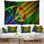 Tapisserie en verre coloré abstrait avec des motifs lumineux-28495232