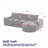 Chenille Fabric Sectional Sofa,No Assembly Required-1587792275