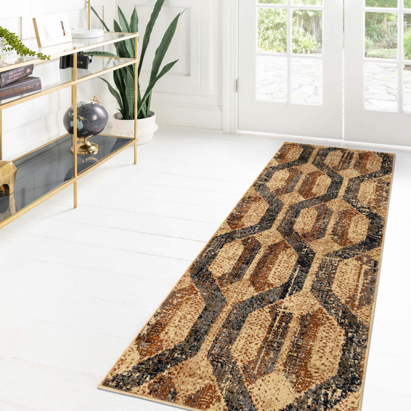 Brennin Geometric Indoor Rug, Runner 2'2" x 9'
