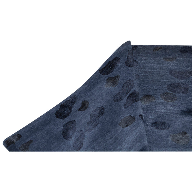 Hand Knotted Wool Area Rug in Pebble