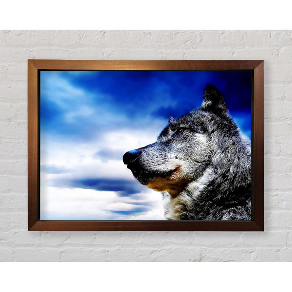 Alpen Home Prächtiger Wolf Gerahmter Druck | Wayfair.de