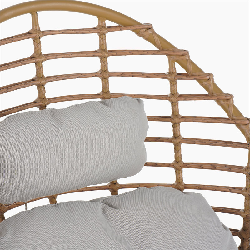Chaise longue pivotante en osier Ellis
