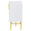  Modern 4-Door Sideboard Buffet Cabinet with Gold Metal Handles for Dining Room, Bedroom or Hallway-404116607