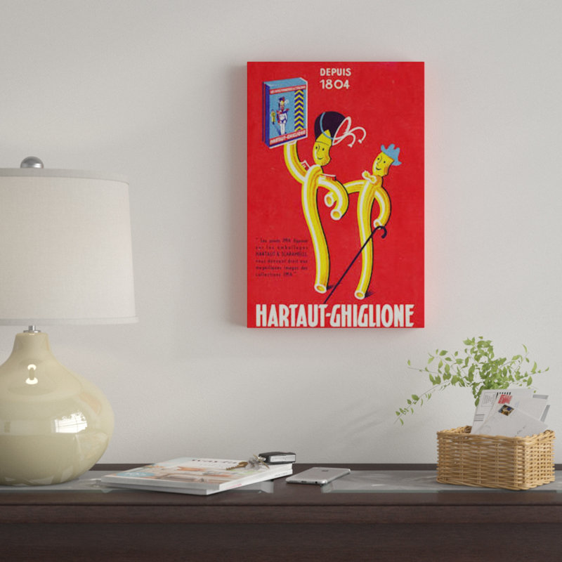 « italien pâtes », impression sur toile, H 12 po x l 8 po x P 0,75 po