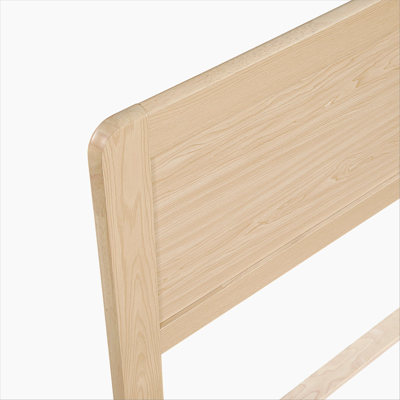 Ensemble de lit plateforme en bois 1pc, Double