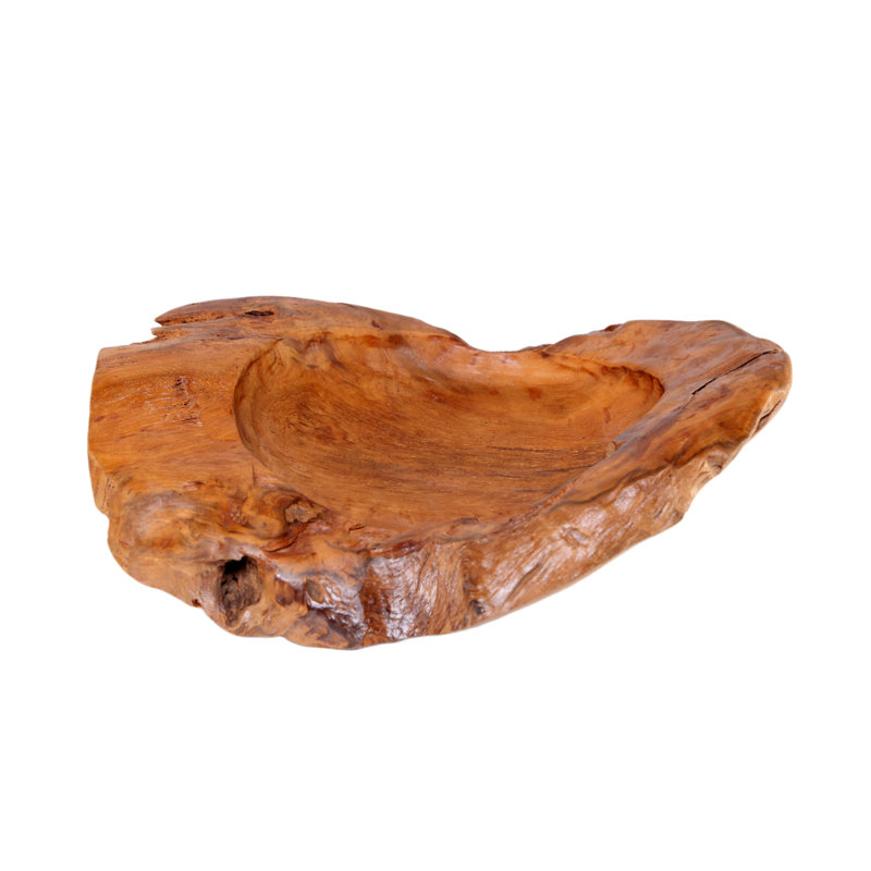 Solid Wood Decorative Bowl