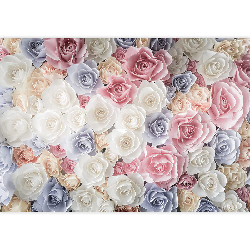 Élégante fleur rose M19, L 100 po x l 144 po