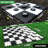 2-in-1 Premium Giant Checkers & Tic Tac Toe Game