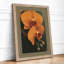 Orange Orchid Study Botanical - Print-1291646345-1291646338