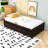 Yunet Twin Size Wood Platform Bed with 2 Drawers-1775535509