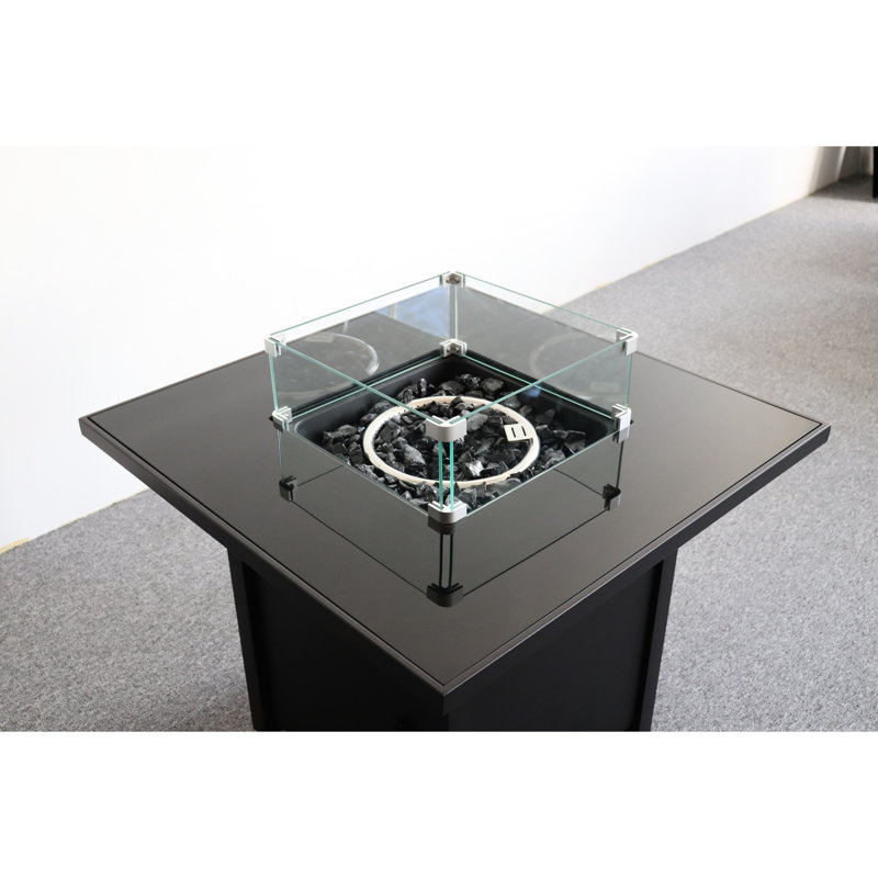 30" Metal Fire Pit, Black - 40,000 To Make Your Nights Warm Fireplace With Hidden Compartment Flame