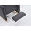 Chaise berçante en coton et lin avec repose-pieds réglable-93807018