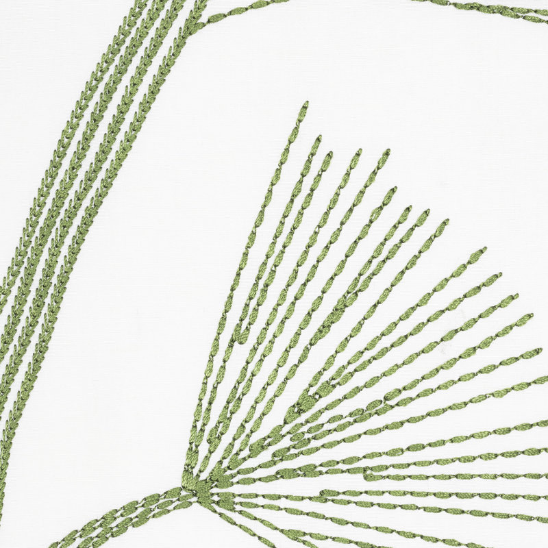 Ginkgo Embroidery Fabric, Leaf