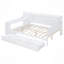 Lit de jour en bois avec 3 tiroirs, ports USB et bureau-1072545842