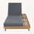 Coussin gris foncé / structure brun clair est en rupture de stock